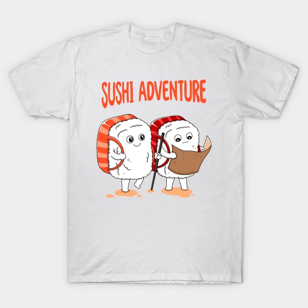 Sushi Adventure T-Shirt by Kimprut